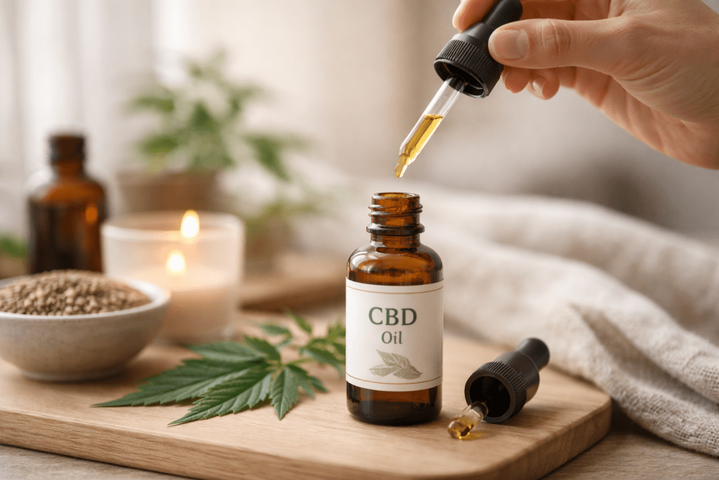 CBD oil with natural elements