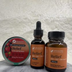 Relief CBD Bundle - Cápsulas Tintura Gummies